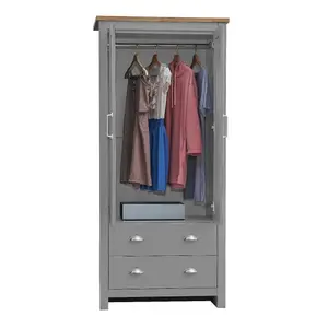 Lisbon 2 Door Double Wardrobe 2 Drawers