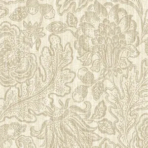 Belgravia Decor Giovanna Trail Textured Wallpaper Beige