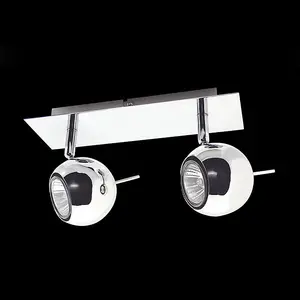 Luminosa Hary Modern 2 Light Twin Ceiling Spotlight, GU10