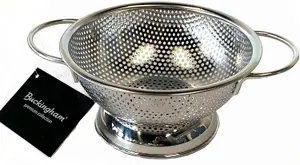 Buckingham Stainless Steel Micro-perforated Deep Colander / Strainer 16.5 cm