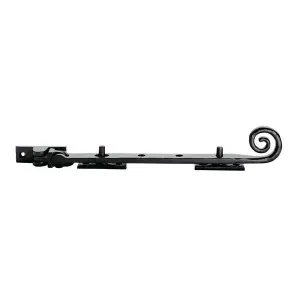 Curly tail Casement Window Stay 254mm Length Black Antique Window Fitting