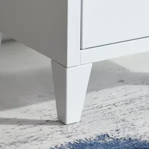 Mira Bedside Table White