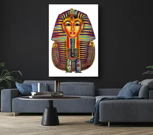 Egyptian King Tutankhamun Canvas Print Wall Art - Medium 20 x 32 Inches