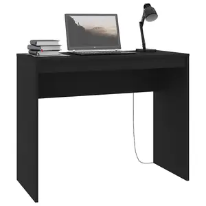 Berkfield Desk Black 90x40x72 cm Engineered Wood