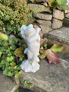 Frog with Umbrella Garden Ornament