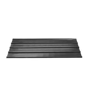 Black Set of 6 Steel Corrugated Panels  for Roofing, Carports, Tool Sheds