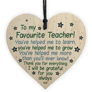 Teacher Gifts Poem Special Thank You Gift For Nursery Teacher Assistant Heart Keepsake