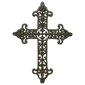 Woodside Cast Iron Cross Wall Decoration