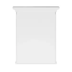 Teamson Home Wall Mounted Mirrored Bathroom Medicine Cabinet, Bathroom Storage, White