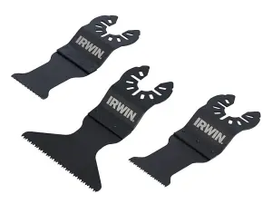 IRWIN 3 Piece Oscillating Blade Set for Versatile Cutting