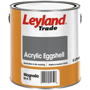 Leyland Trade Acrylic Eggshell - Magnolia 5L