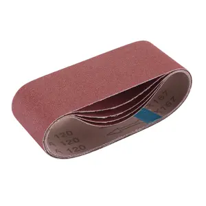 Draper  Cloth Sanding Belt, 75 x 457mm, 120 Grit (Pack of 5) 09235