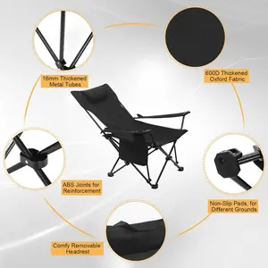 Mineo Folding Camping Chair Black