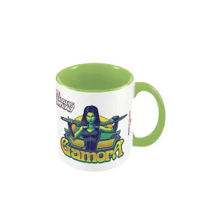 Guardians Of The Galaxy Retro Vibes Gamora Mug White/Green (One Size)