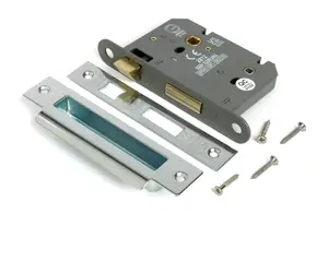 From The Anvil Polished SS 3" Heavy Duty Bathroom Mortice Lock