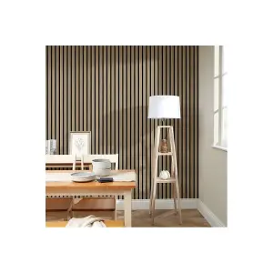 Contemporary Wood Slat Light Oak