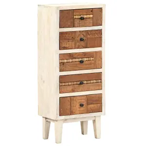 Berkfield Drawer Cabinet 45x30x105 cm Solid Reclaimed Wood