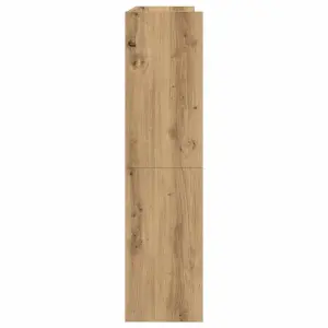 Berkfield Shoe Rack Artisan Oak 80x25x100 cm Engineered Wood