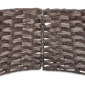 Christie Rattan Tree Skirt Dark Brown