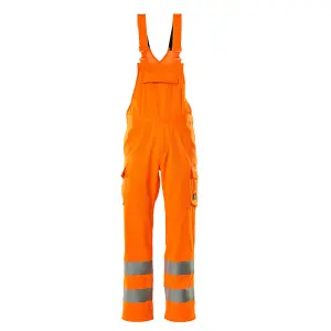 Mascot Safe Light One-Tone Bib & Brace (Hi-Vis Orange)  (34.5) (Leg Length - Long)