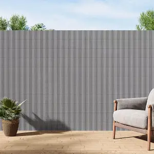 150cm W x 300cm L Sun-blocked Privacy Fence Screen Panels Light Grey