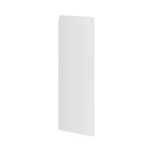 GoodHome Garcinia Integrated handle Gloss light grey Tall wall Cabinet door (W)300mm (H)895mm (T)19mm