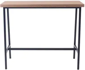 Dunelm Vixen 2 Seater Rectangular Bar Table, Modern, Medium Wood, Oak