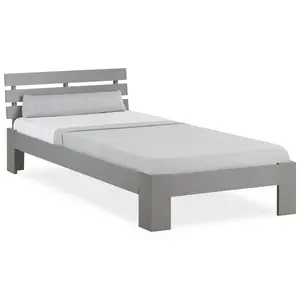 Mirielle Solid Wood Bed Grey / 90 x 200 cm