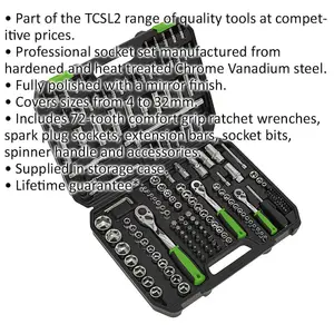 171-Piece Premium Socket and Ratchet Handle Set for Professionals