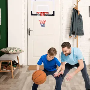 Costway Mini Basketball Hoop Over-The-Door Basketball Backboard Sports Exercise