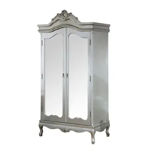 Melody Maison Mirrored Double Wardrobe - Tiffany Range