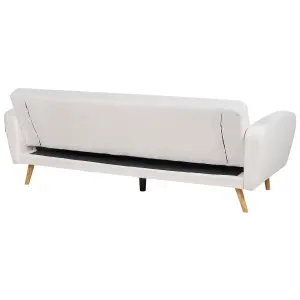 3 Seater Sofa FLORLI Off-White Boucle