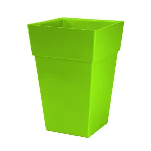 simpa 2PC Moda Milano 28L Lime Green Plastic Planters.