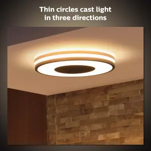 Philips Hue White Ambiance Being Ceiling Light Black