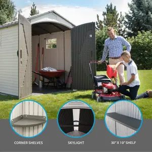 Lifetime 7 Ft. x 9.5 Ft. Outdoor Storage Shed