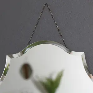 Melody Maison Ornate Frameless Bevelled Wall Mirror