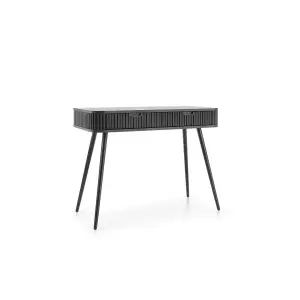 Sophisticated Zova Desk H800mm W1030mm D490mm in Midnight Black - Sleek Workspace Solution