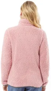 Bench Womens Edition Sherpa Fleece Jacket Pink - Size 16