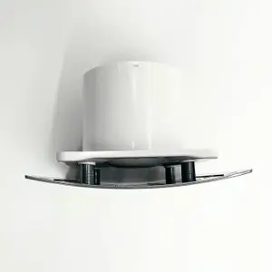 AirTech-UK Bathroom Extractor Fan 100 mm / 4" Stainless Steel decorative Front Panel with Pull Cord