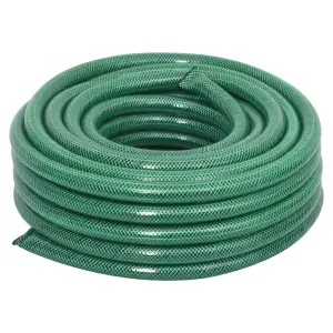 Berkfield Garden Hose with Fitting Set Green 10 m PVC