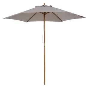 Lakewood 300cm Market Parasol Light Grey