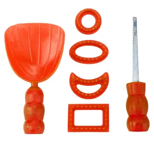 Halloween Pumpkin Carving Set 6 Piece Carving Tools for Halloween Orange