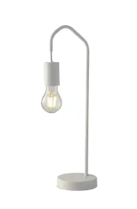 Luminosa Habitat Arch Table Lamp, White, E27