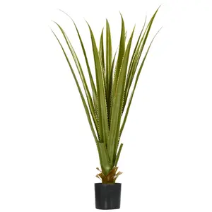 HOMCOM Potted Artificial Plants Agave Succulent for Home Decor, 90cm