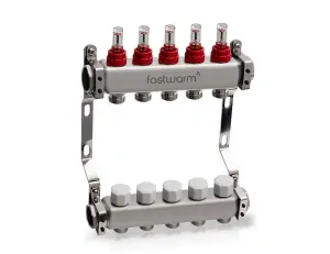 Fastwarm 5 Port Underfloor Heating Manifold