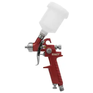 Sealey HVLP Gravity Feed Touch-Up Spray Gun Brass Air Cap 0.8mm Set-Up HVLP731