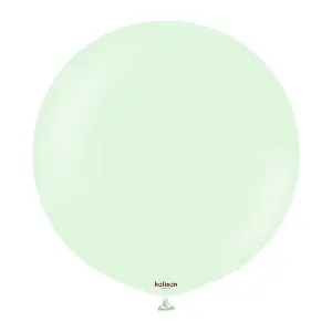 Kalisan Macaron Latex Balloons (Pack of 100) Pale Green (One Size)