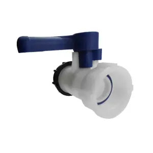 IBC 2 Inch S60X6 Thread Valve with Solid Cap and PTFE Tape Leak Proof Liquid Control