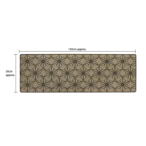 JVL Elegance Runner Mat 50 x 150 cm, Stars