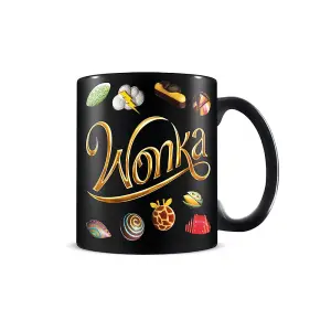 Wonka Weird And Wonderful Tastes Mug Black/Gold (One Size)